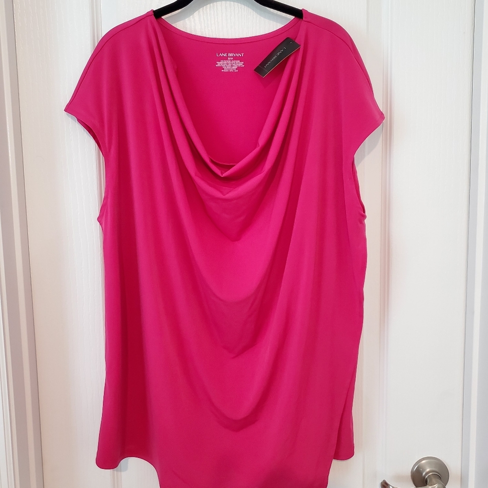 Drap neck blouse